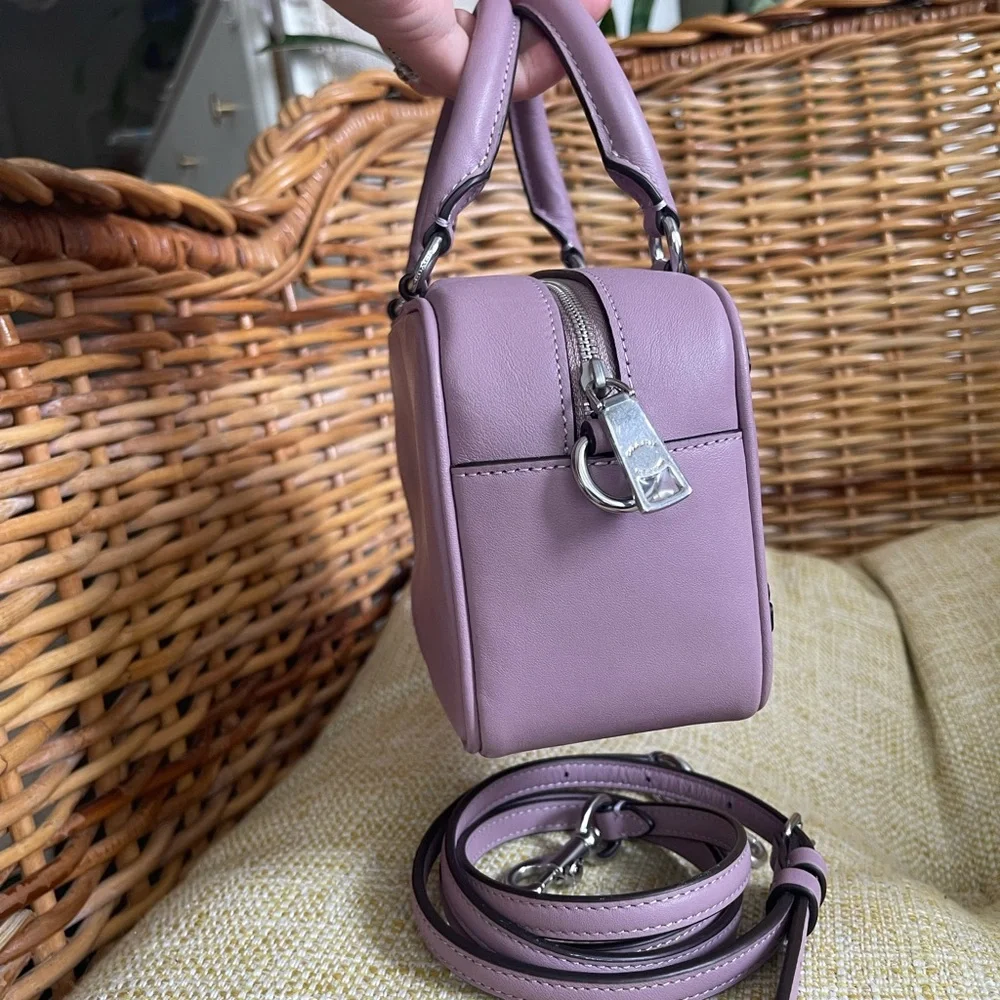 EUC Coach Lilac Tea Rose Satchel - Picture 3 of 6